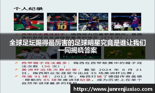 全球足坛踢得最厉害的足球明星究竟是谁让我们一同揭晓答案